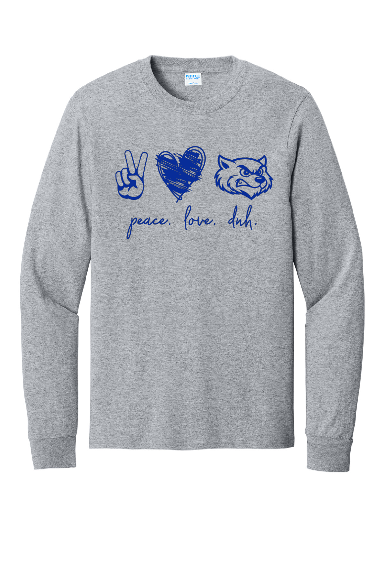 DNH Booster Club - Long Sleeve T-Shirt - Peace - PC55LS