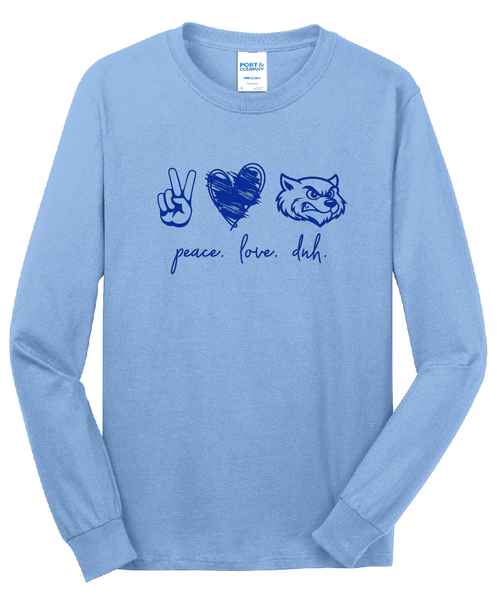 DNH Booster Club - Long Sleeve T-Shirt - Peace - PC55LS
