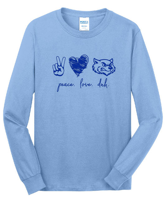 DNH Booster Club - Long Sleeve T-Shirt - Peace - PC55LS