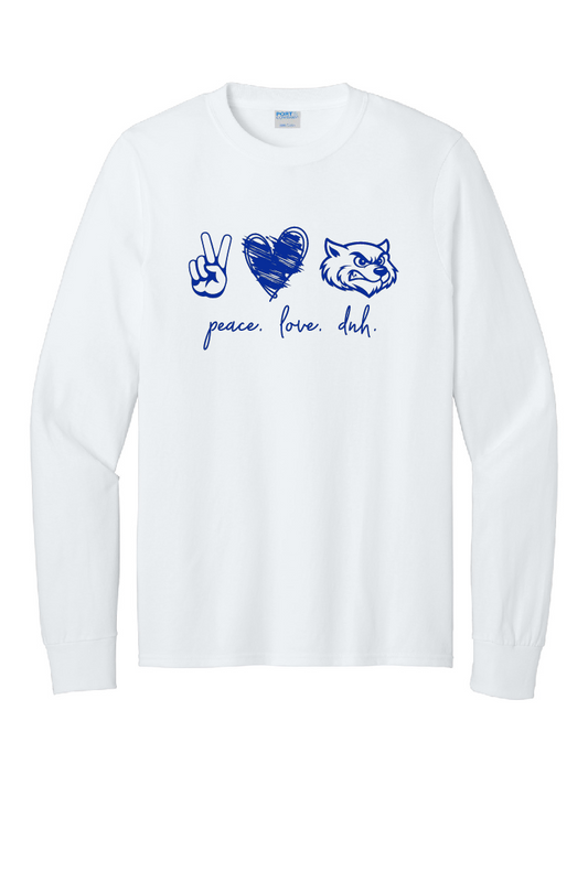DNH Booster Club - Long Sleeve T-Shirt - Peace - PC55LS
