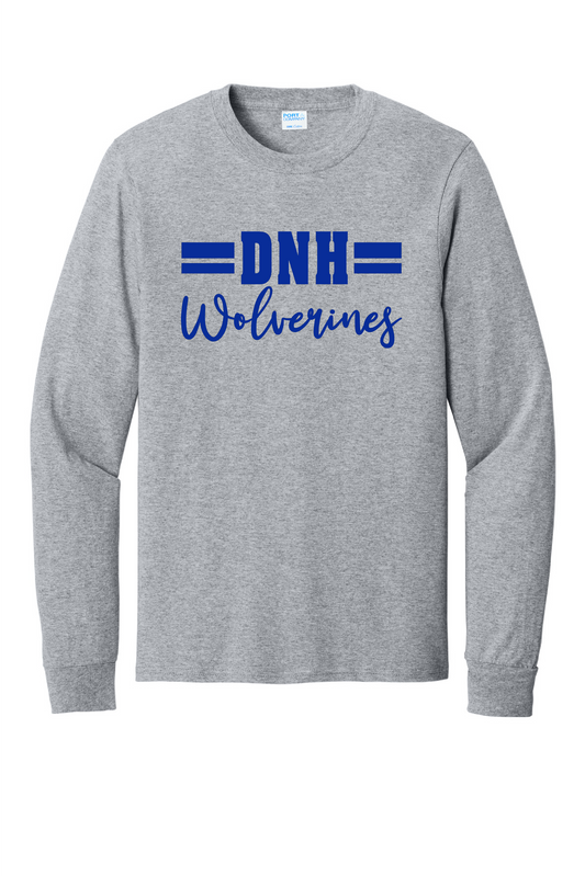 DNH Booster Club - Long Sleeve T-Shirt - DNH Script - PC55LS
