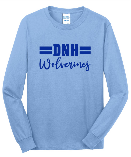 DNH Booster Club - Long Sleeve T-Shirt - DNH Script - PC55LS
