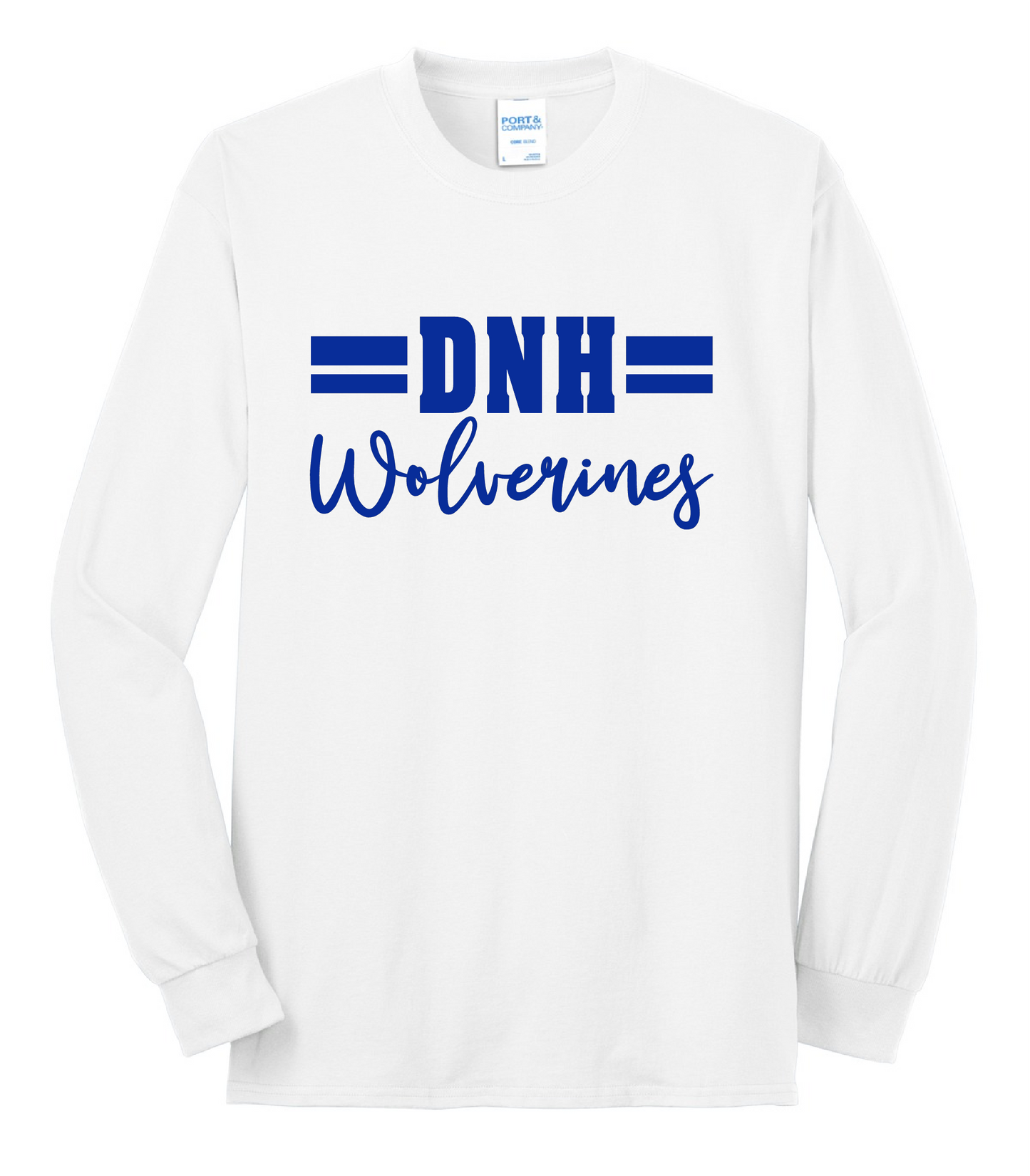 DNH Booster Club - Long Sleeve T-Shirt - DNH Script - PC55LS