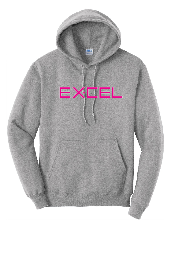 Excel - Adult Hoodie (Tall Sizing) - Excel Pink - PC78ht