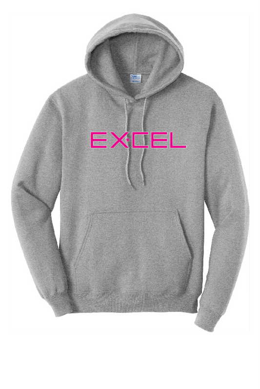 Excel - Adult Hoodie (Tall Sizing) - Excel Pink - PC78ht