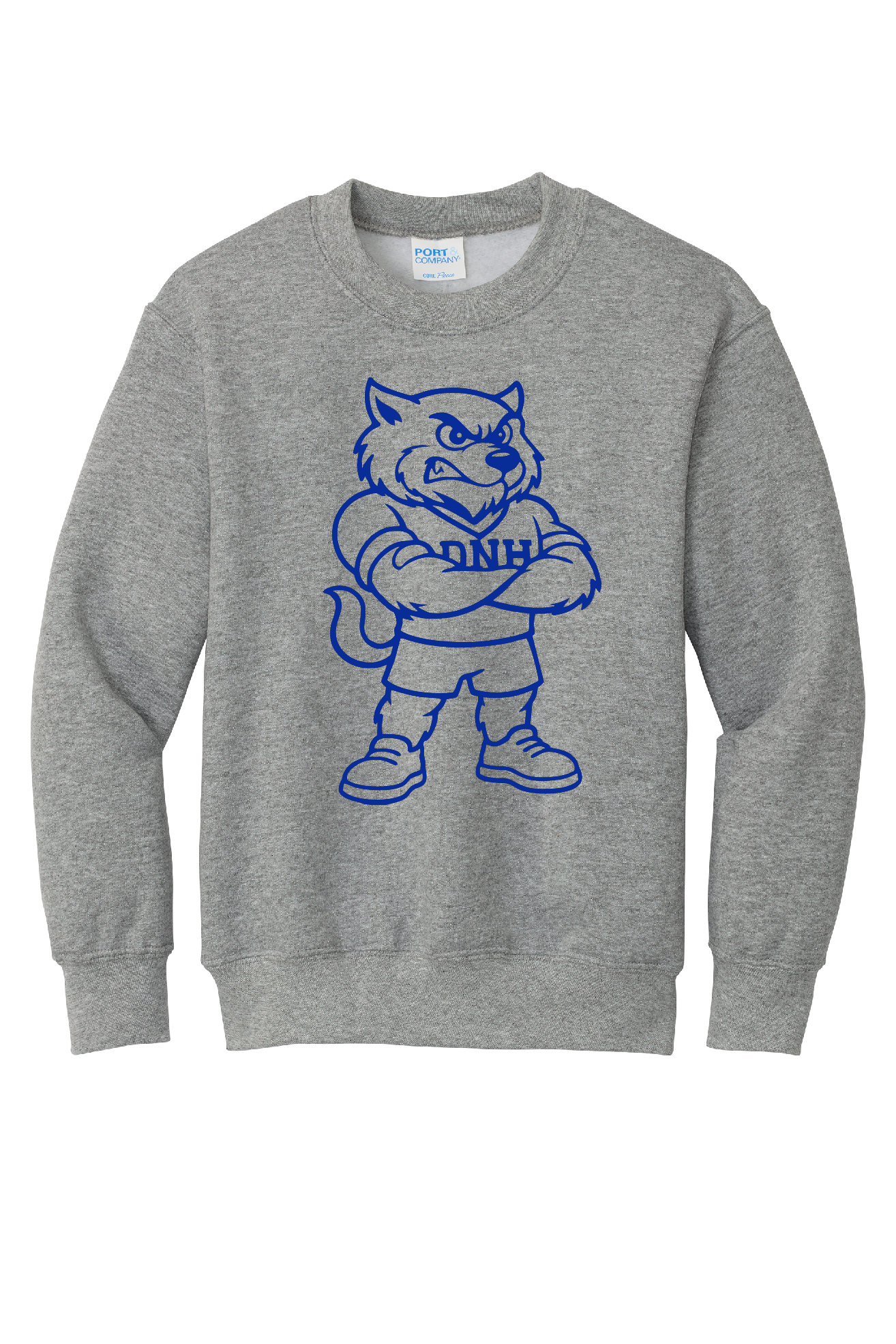 Crew Sweatshirt Youth - Wolverine Blue Logo - 90Y