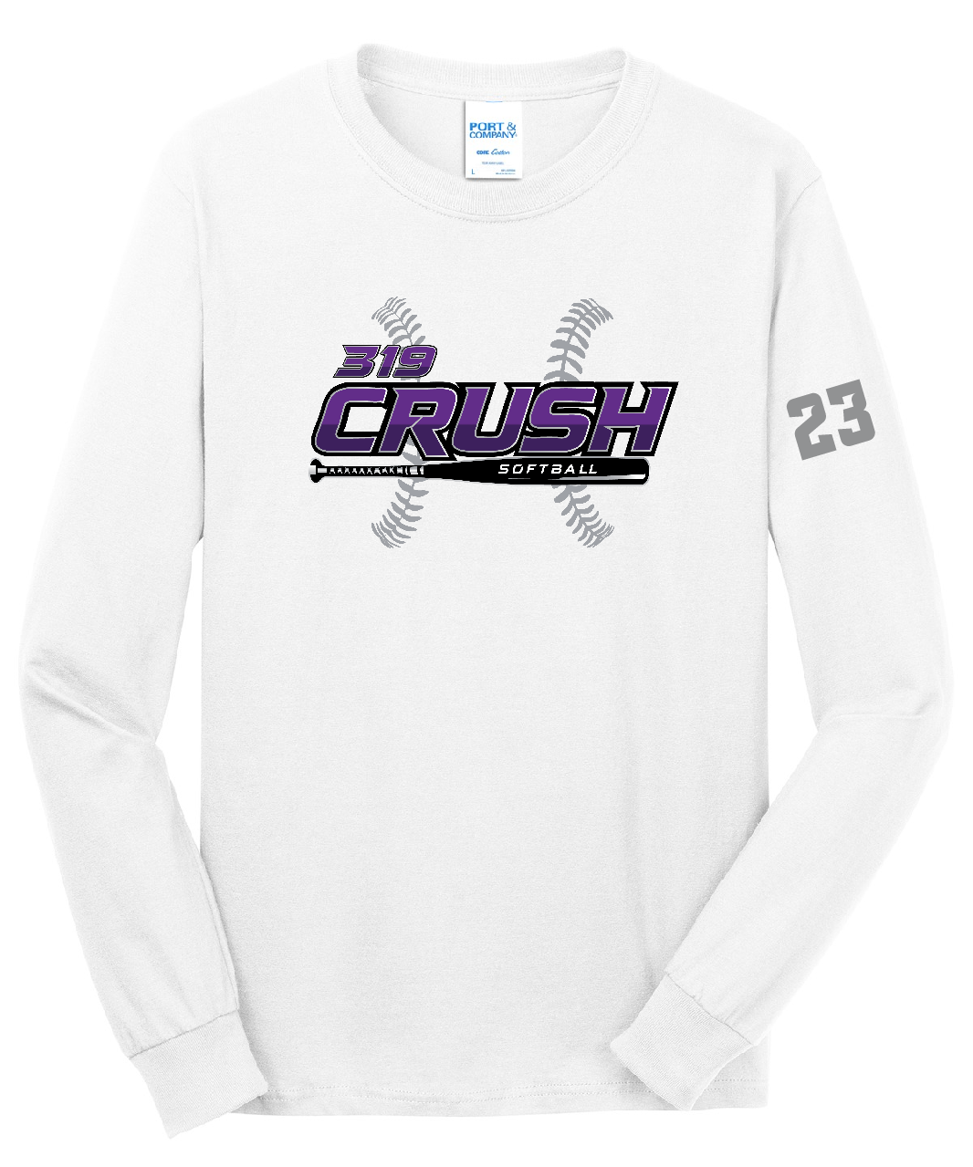 319 Crush Long Sleeve T-Shirt White