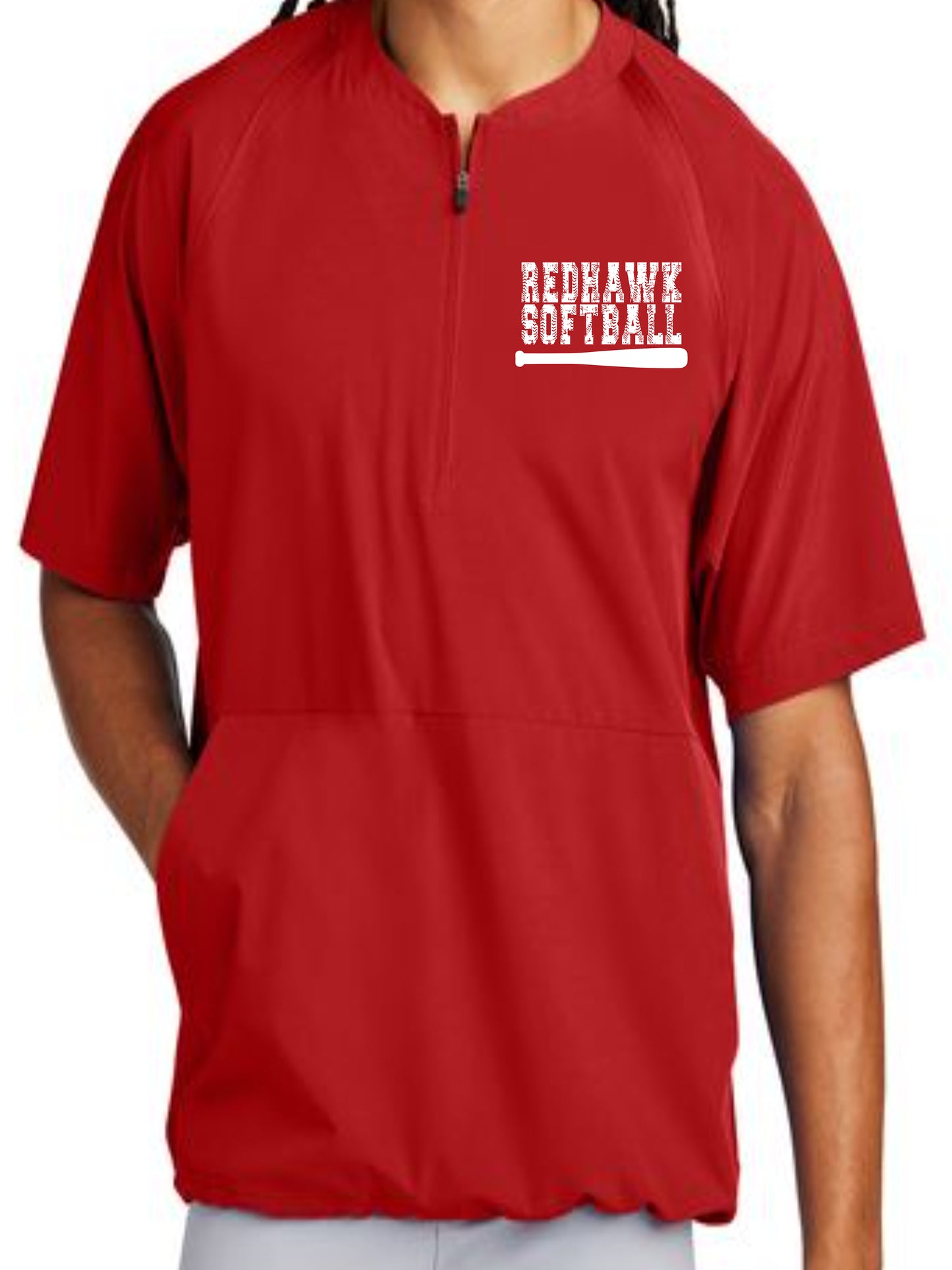 Softball 1/2 Zip Cage Jacket  NT - Adult