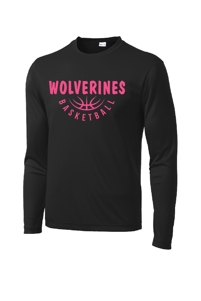 Long Sleeve T-Shirt Sport-Tek - Pink Logo