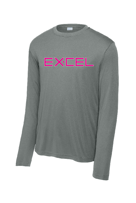 Excel - Adult Performance LS Tee - Excel Pink - ST350LS