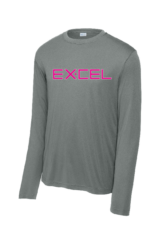 Excel - Adult Performance LS Tee - Excel Pink - ST350LS