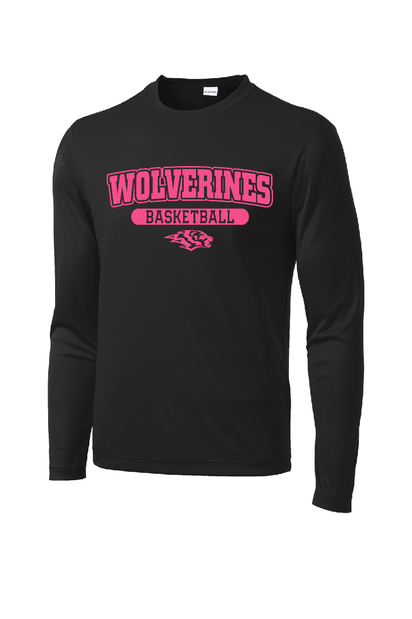 Long Sleeve T-Shirt Sport-Tek - DNH Pink Logo