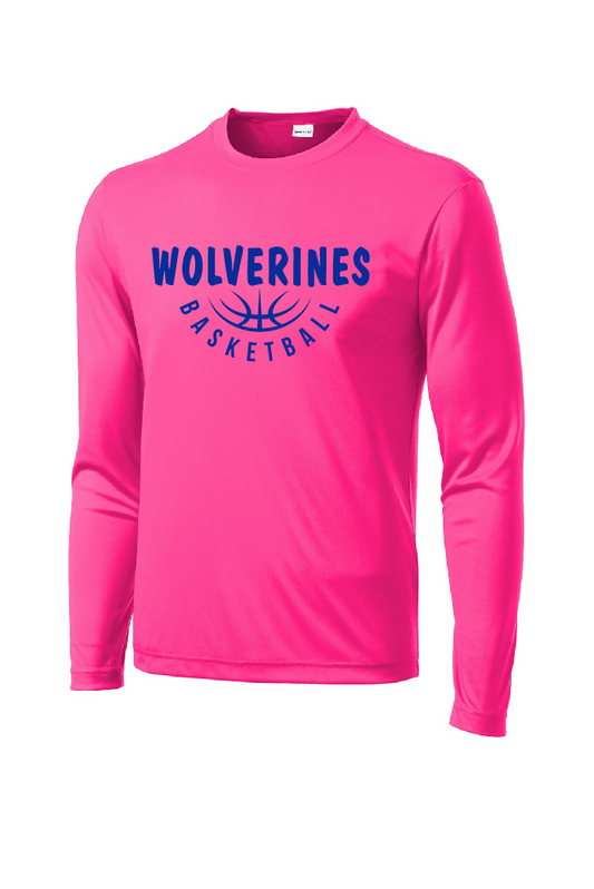 Long Sleeve T-Shirt Sport-Tek - Blue Logo