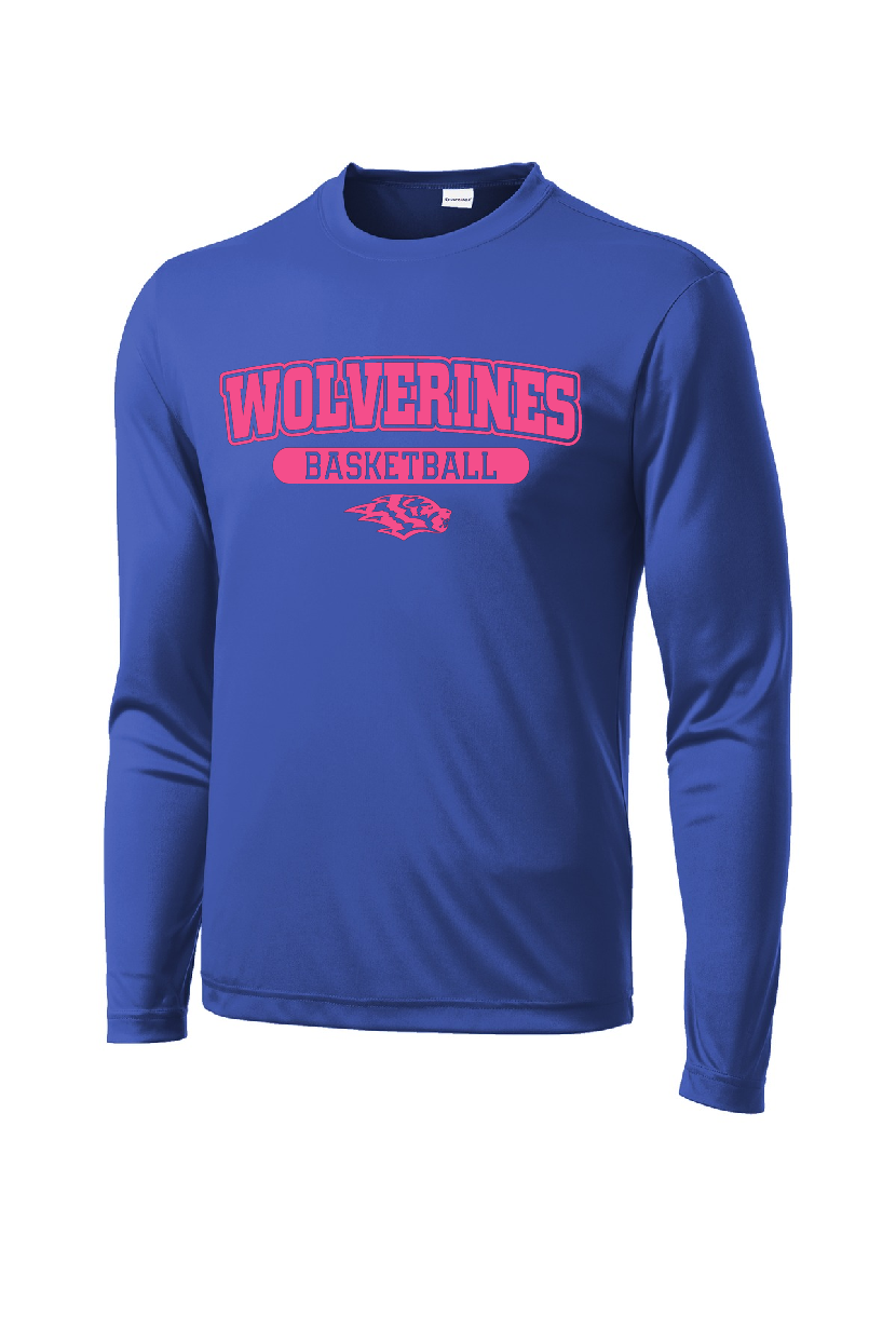 Long Sleeve T-Shirt Sport-Tek - DNH Pink Logo