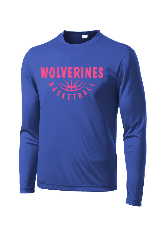 Long Sleeve T-Shirt Sport-Tek - Pink Logo