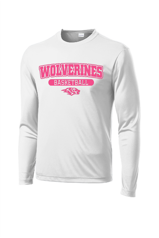 Long Sleeve T-Shirt Sport-Tek - DNH Pink Logo