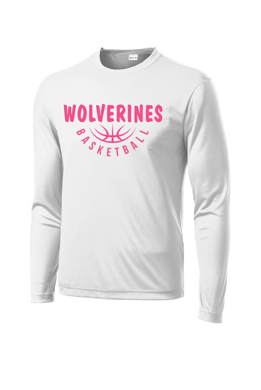 Long Sleeve T-Shirt Sport-Tek - Pink Logo
