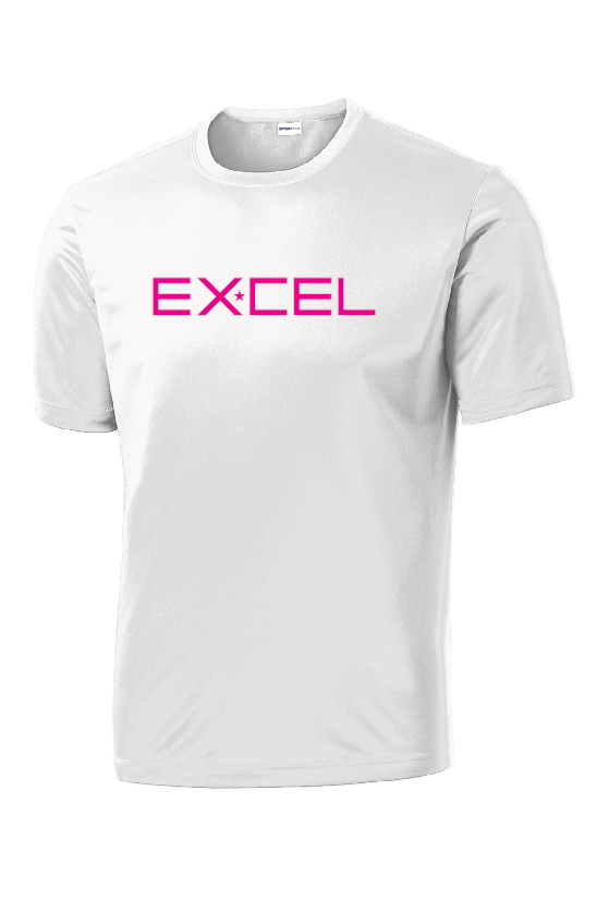 Excel - Youth Performance Tee - Excel Pink - YST350