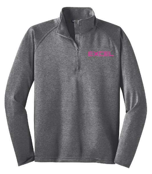 Excel - Adult 1/4 Zip (Tall Sizing) - Excel Pink - TST850