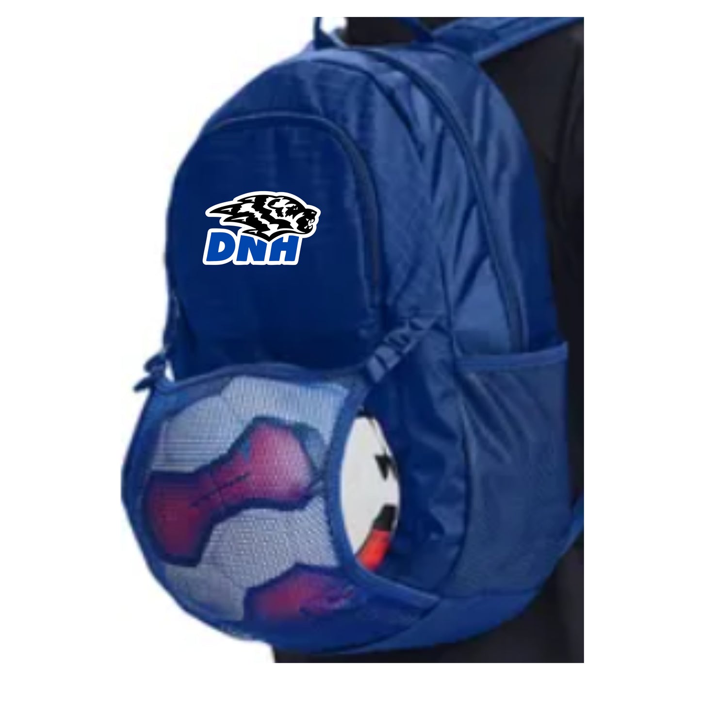 DNH Custom Backpack (front net to hold basketball)
